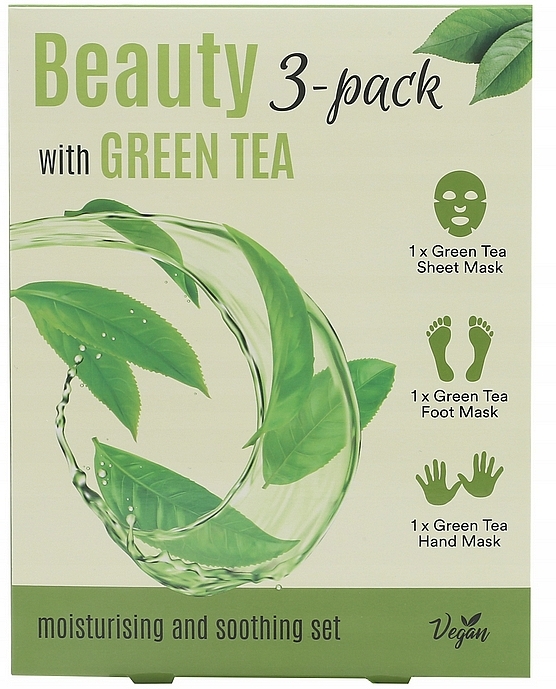 Набор - Echolux Beauty 3-Pack With Green Tea (mask/3pcs) — фото N1