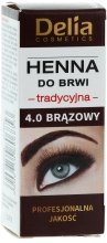 Парфумерія, косметика УЦЕНКА Фарба для брів в порошку, коричнева - Delia Brow Dye Henna Traditional Brown *