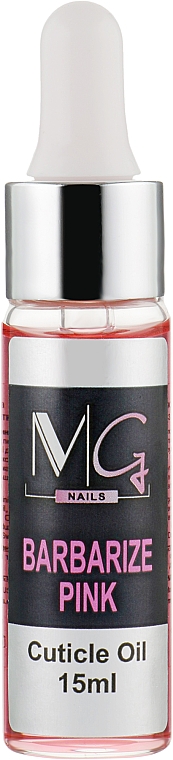 Масло для кутикулы с пипеткой - MG Nails Barbarize Pink Cuticle Oil