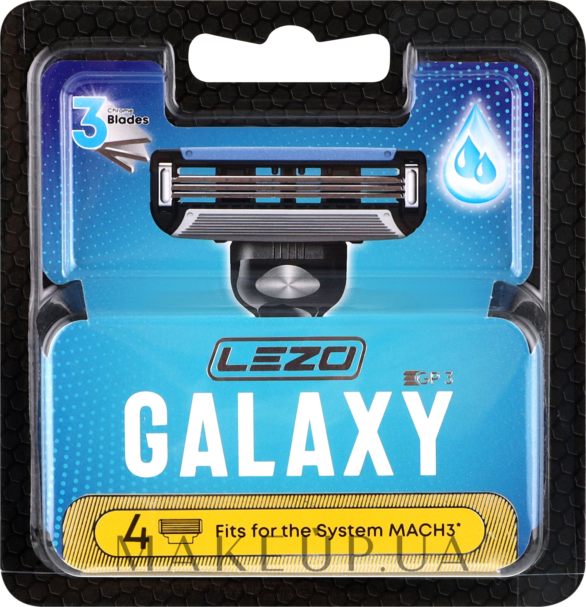 Многоразовые картриджи для бритья, 4 шт - Lezo Galaxy — фото 4шт