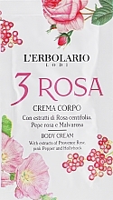 Крем для тіла - L'Erbolario Lodi 3 Rosa Body Cream (пробник) — фото N1