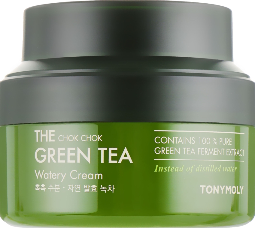 Крем на основі зеленого чаю  - Tony Moly The Chok Chok Green Tea Watery Cream — фото N2