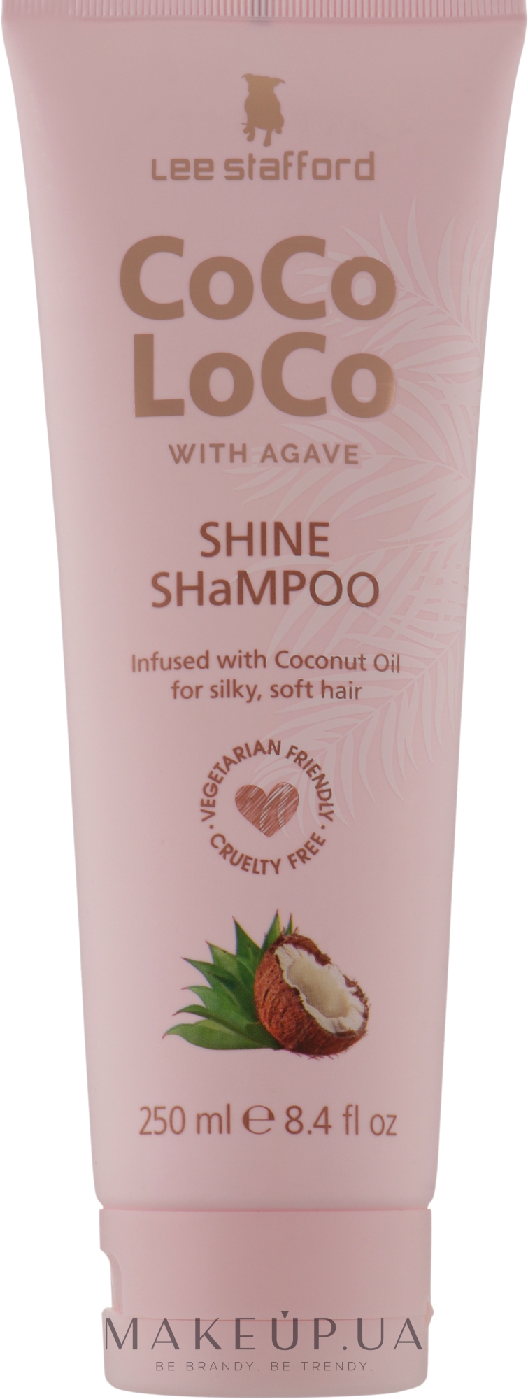 Зволожувальний шампунь для волосся - Lee Stafford Сосо Loco Shine Shampoo with Coconut Oil — фото 250ml
