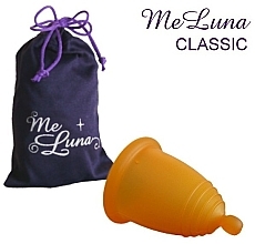 Духи, Парфюмерия, косметика Менструальная чаша с шариком, размер M, оранжевая - MeLuna Classic Menstrual Cup Ball