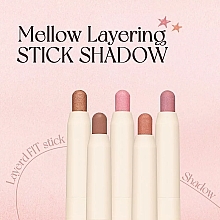 Тіні-олівець для повік - Holika Holika Mellow Layering Stick Shadow — фото N5