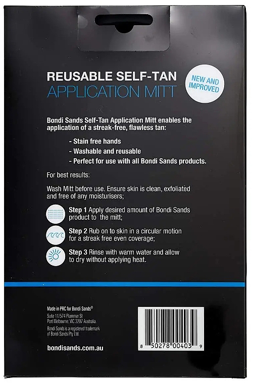 Вельветовая перчатка для нанесения автозагара - Bondi Sands Self-Tanning Mitt — фото N3