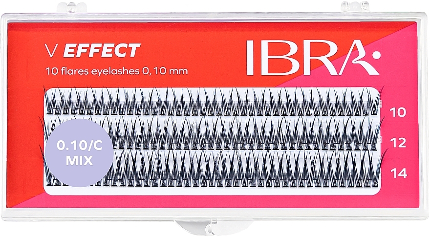 Ibra 10 Flares Eyelash Mix V Effect - Ibra 10 Flares Eyelash Mix V Effect — фото N1