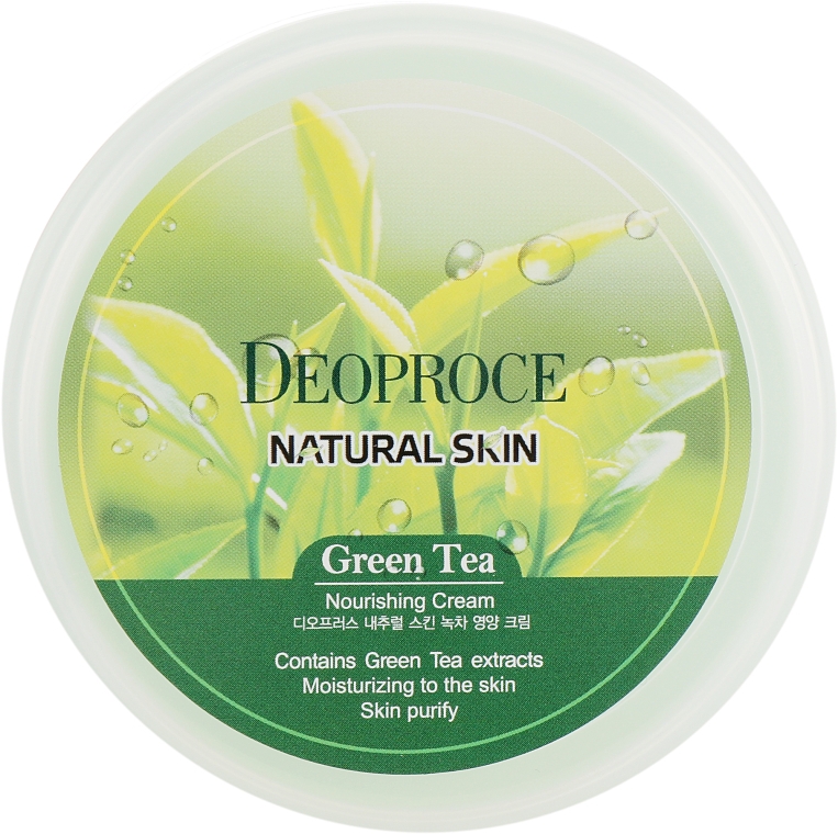 Антивіковий крем для обличчя з екстрактом зеленого чаю - Deoproce Natural Skin Green Tea — фото N2