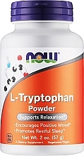 Харчова добавка "L-триптофан", порошок - Now Foods L-Tryptophan Powder — фото N1