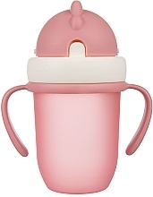 Кружка з силіконовою трубочкою, 210 мл, рожева - Canpol Babies  — фото N1