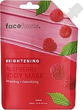 Парфумерія, косметика Освітлювальна малинова маска для тіла - Face Facts Brightening Raspberry Body Mask