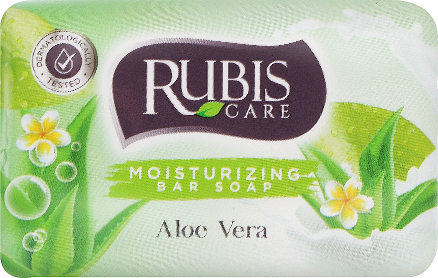 Мило "Алое вера" у паперовій упаковці - Rubis Care Aloe Vera Moisturizing Bar Soap — фото N1