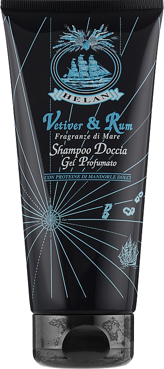 Ароматизированный гель для душа для мужчин - Helan Vetiver & Rum Scented Bath & Shower Gel
