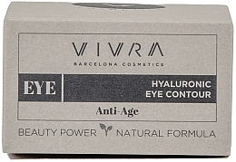 Крем для шкіри навколо очей - Vivra Hyaluronic Eye Contour Anti-Age — фото N2