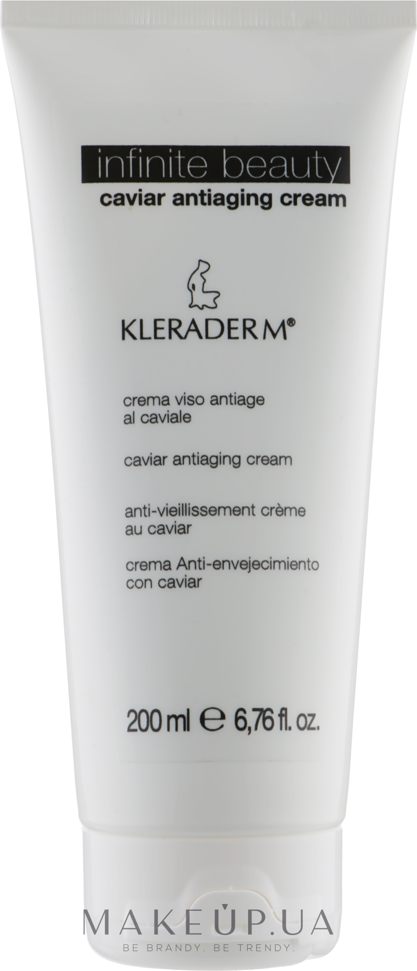 Крем для лица с Черной Икрой - Kleraderm Infinite Beauty Caviar Antiaging Cream — фото 200ml