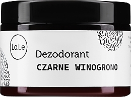 Парфумерія, косметика Крем-дезодорант із чорним виноградом - La-Le Cream Deodorant