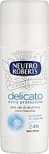 Дезодорант-антиперспирант, стик, без солей алюминия - Neutro Roberts Delicato — фото N1