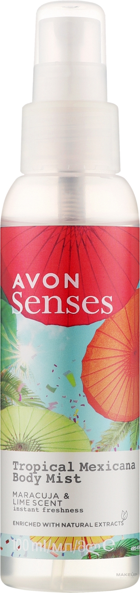 Міст для тіла - Avon Senses Tropical Mexicana Body Mist — фото 100ml