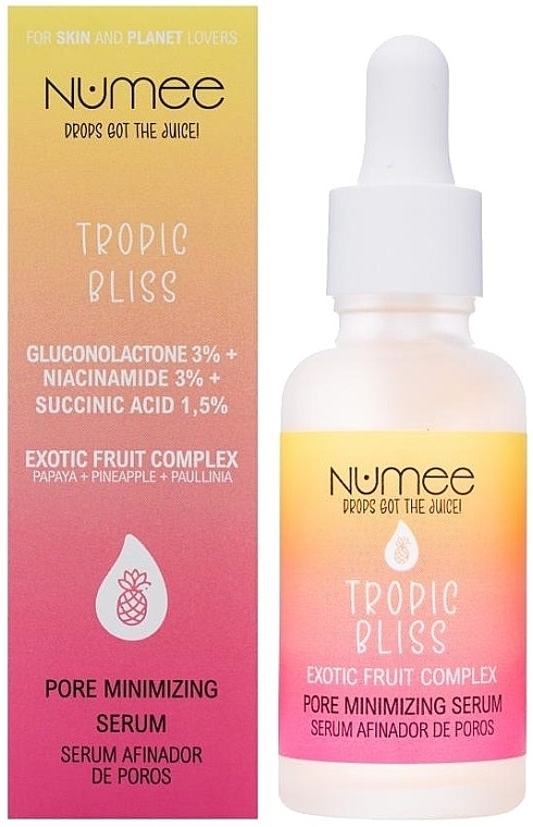 Сироватка для зменшення пор - Numee Drops Got The Juice Tropic Bliss Serum — фото N1