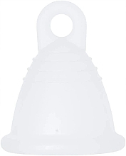 Парфумерія, косметика Менструальна чаша з петлею, розмір L, прозора - MeLuna Classic Shorty Menstrual Cup Ring