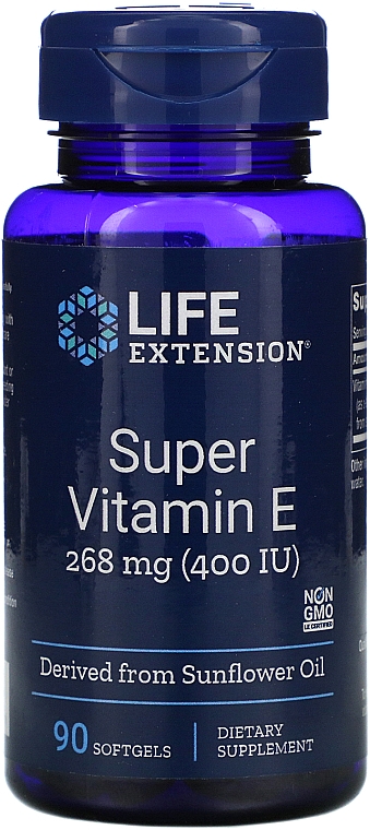 Пищевая добавка "Витамин Е" - Life Extension Vitamin E — фото N1