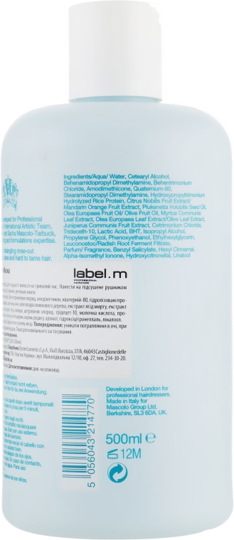 Разглаживающая маска - Label.m Anti-Frizz Mask — фото N4