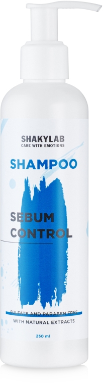 Шампунь бессульфатный для жирных волос "Sebum Control" - SHAKYLAB Sulfate-Free Shampoo — фото N2