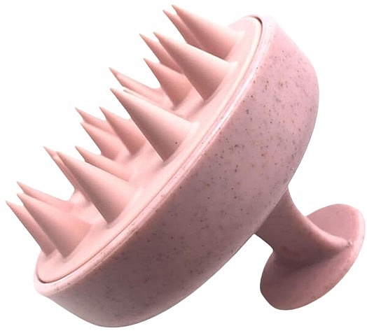 Биоразлагаемая щетка для массажа и мытья волос, розовая - Yeye — фото N1