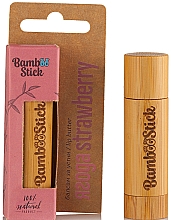 Парфумерія, косметика Олія для губ з ароматом полуниці - Bamboostick Strawberry Bamboo Natural Care Lip Butter