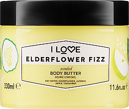 Масло для тела "Коктейль из бузины" - I Love Elderflower Fizz Body Butter — фото N1