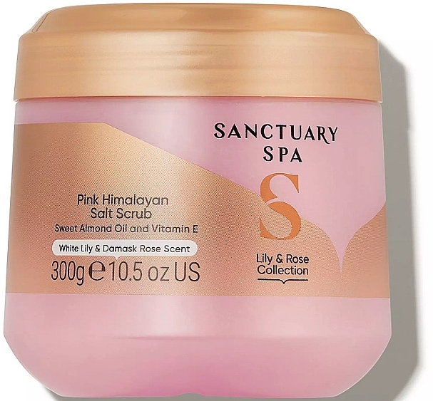 Лечебный пилинг для тела "Lily & Rose" - Sanctuary Spa Pink Himalayan Salt Scrub — фото N1