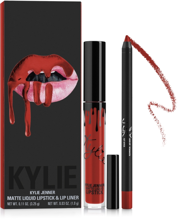 Набір для губ - Kylie Cosmetics Lip Kit (lipstick/3.25g + l/pencil/1g) 