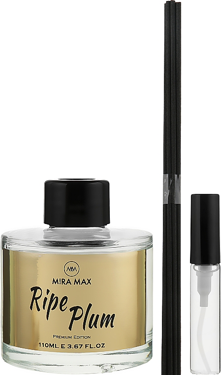Аромадиффузор + тестер - Mira Max Ripe Plum Fragrance Diffuser With Reeds Premium Edition — фото N2