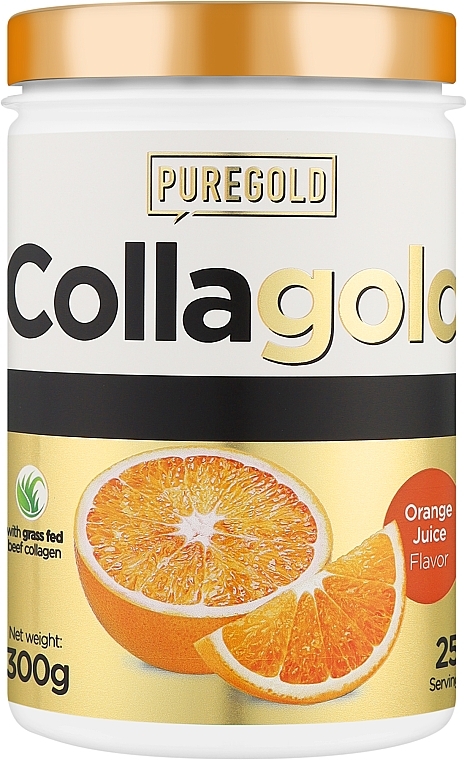 Колаген з гіалуроновою кислотою, вітаміном С і цинком, апельсин - PureGold CollaGold Orange Juice — фото N1