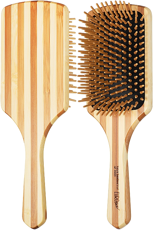 Щетка бамбуковая для волос 03223 - Eurostil Bamboo Paddle Large Model — фото N1