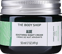 Парфумерія, косметика Нічний заспокійливий крем для обличчя "Алое" - The Body Shop Aloe Soothing Night Cream