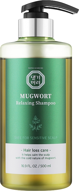 Шампунь успокаивающий с экстрактом полыни - Daeng Gi Meo Ri Mugwort Relaxing Shampoo — фото N1