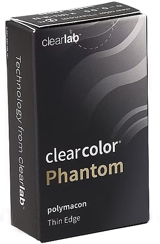 Цветные контактные линзы "Angelic Blue", 2 шт. - Clearlab ClearColor Phantom — фото N2