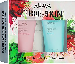 Парфумерія, косметика Набір - Ahava Celebrate Skin Silky Hands Celebration (3xh/cr/40ml)