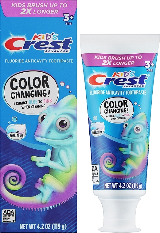 Дитяча зубна паста - Crest kid's Advanced Colour Changing Toothpaste — фото N2