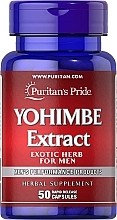 Парфумерія, косметика Харчова добавка "Йохімбе" - Puritan's Pride Yohimbe Extract 1000mg Capsules