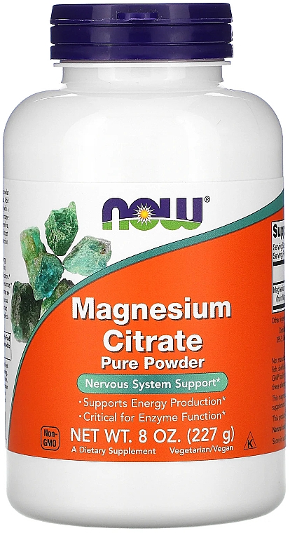 Минералы Цитрат магния, порошок - Now Foods Magnesium Citrate Pure Powder — фото N1