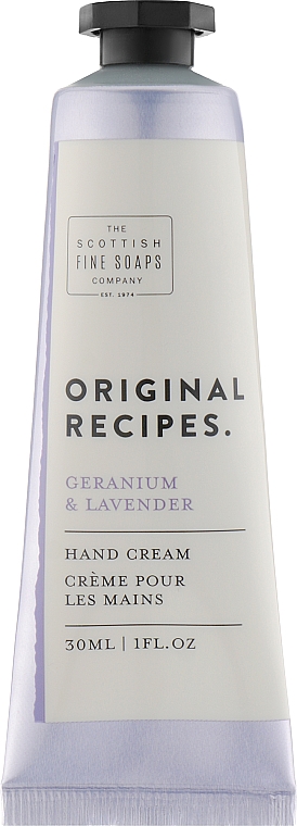 Крем для рук - Scottish Fine Soaps Original Recipes Geranium & Lavender Hand Cream