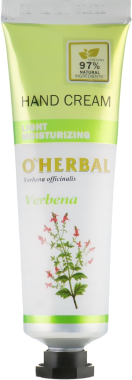 Крем для рук з вербеною - O'Herbal Light Moisturizing Hand Cream Verbena — фото N1