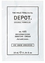 Духи, Парфюмерия, косметика Увлажняющий крем для бритья - Depot Shave Specifics 405 Moisturizing Shaving Cream (пробник)