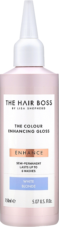 Усилитель цвета, для светлых тонов - The Hair Boss Colour Enhancing Gloss White Blond — фото N1