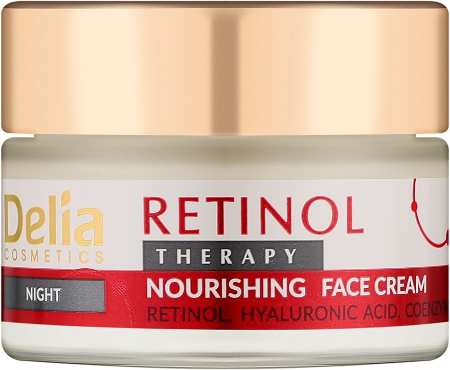 Ночной крем для лица - Delia Retinol Therapy Nourishing Night Face Cream