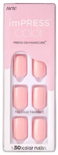 Твердый лак для ногтей - Kiss imPress Color Press-On Manicure — фото Pick Me Pink