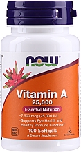 Духи, Парфюмерия, косметика Пищевая добавка "Витамин А" - Now Foods Vitamin A 25000 IU Essential Nutrition