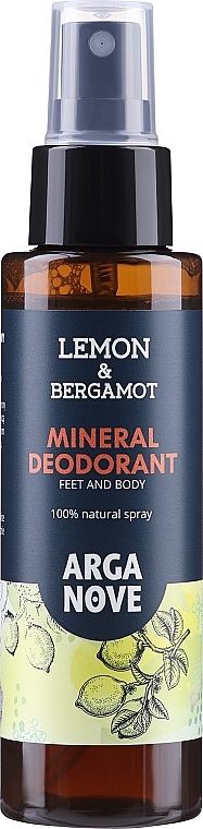 Дезодорант-спрей для ног "Лимон и бергамот" - Arganove Cytryna Bergamot Dezodorant — фото N1